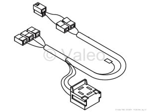 CABLE HARNESS WITH ROOM THERMOSTAT - REPLACE 64039B