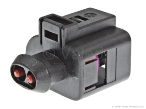 PLUG P (BLIND) FEP 2.8 MM 2-POLE