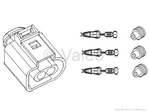 PLUG P FEP 2.8 MM 2-POLE