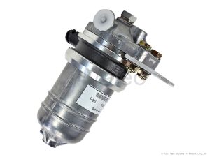 FUEL FILTER WITH HEATING ELEMENT AND FLANGE ADAPTER