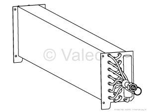EVAPORATOR LH AL 25X19X1000 MM