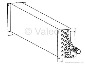 EVAPORATOR RH AL 25X19X1000 MM