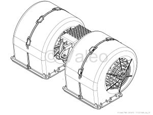 DOUBLE RADIAL BLOWER 12 V