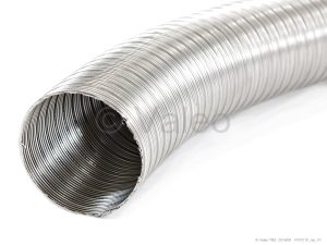 FLEXIBLE PIPE ⌀ 70 INOX, TWO-PLY - SOLD BY METER